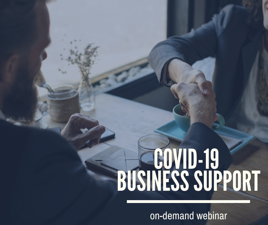 COVID-19 Business Support free webinar on demand